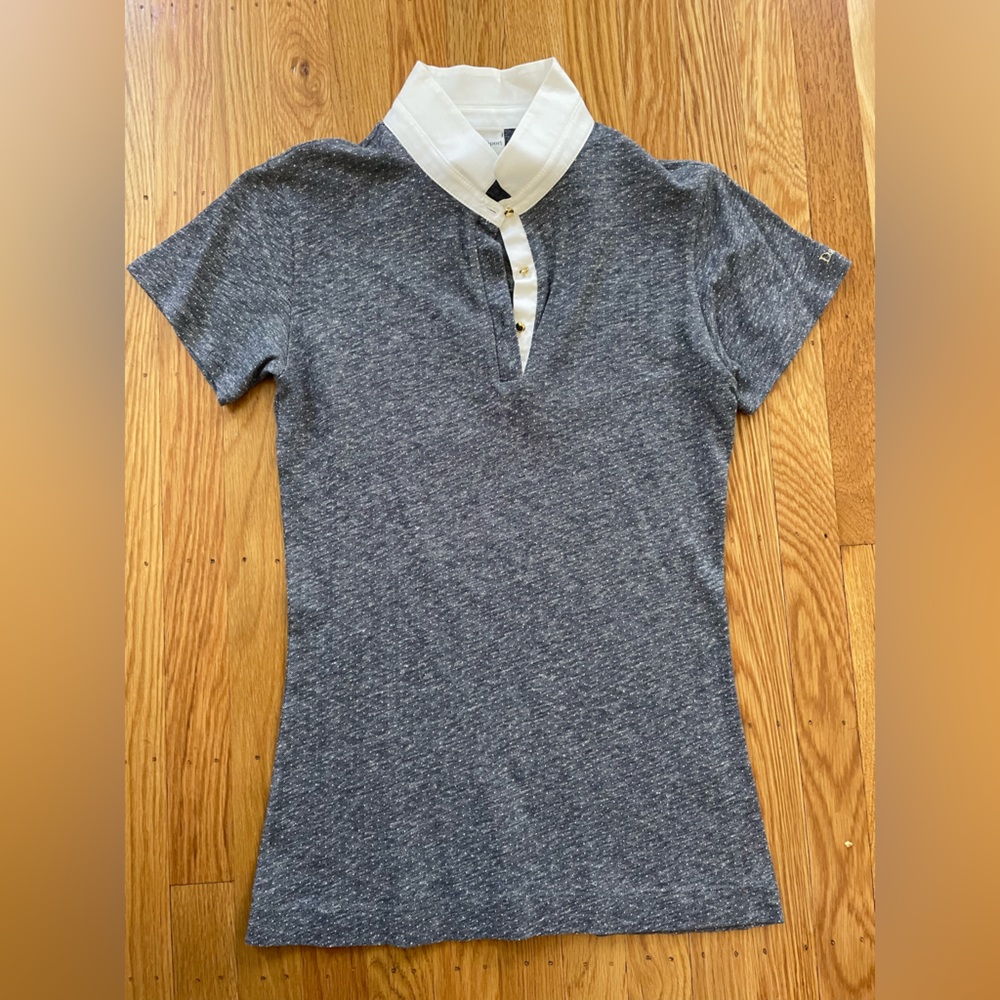 Dada Womens Polo with Gold Buttons